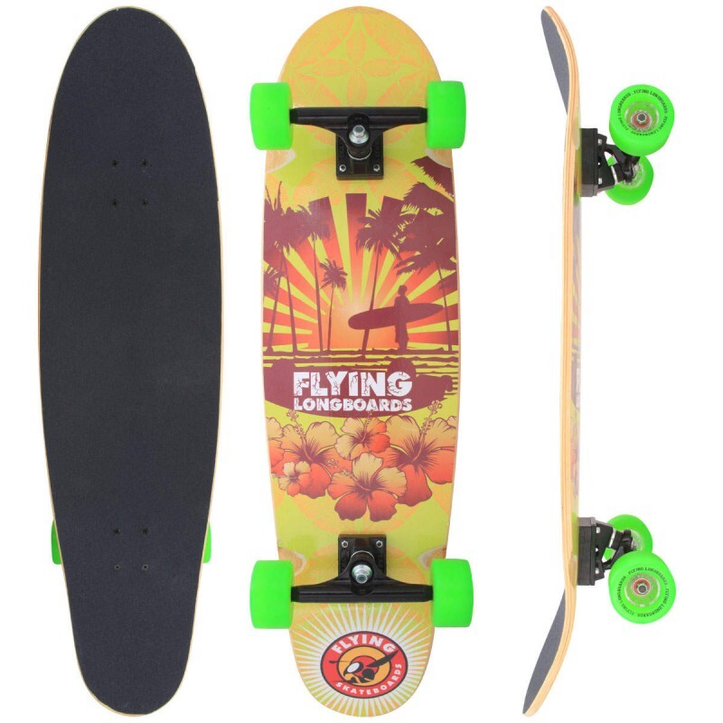 Long Board Flying Sunset